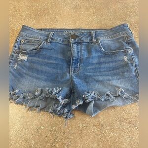 american eagle outfitters shorts, size 10, super stretch & shortie style